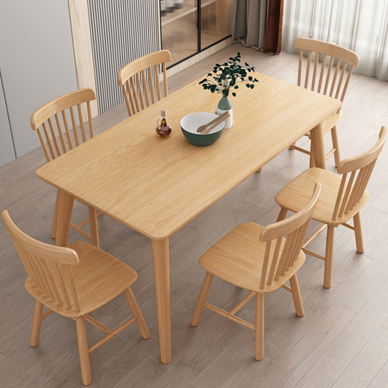 Solid Wood Dining Table / Dining Table Set Dining Chairs Furniture Small Apartment Study Table