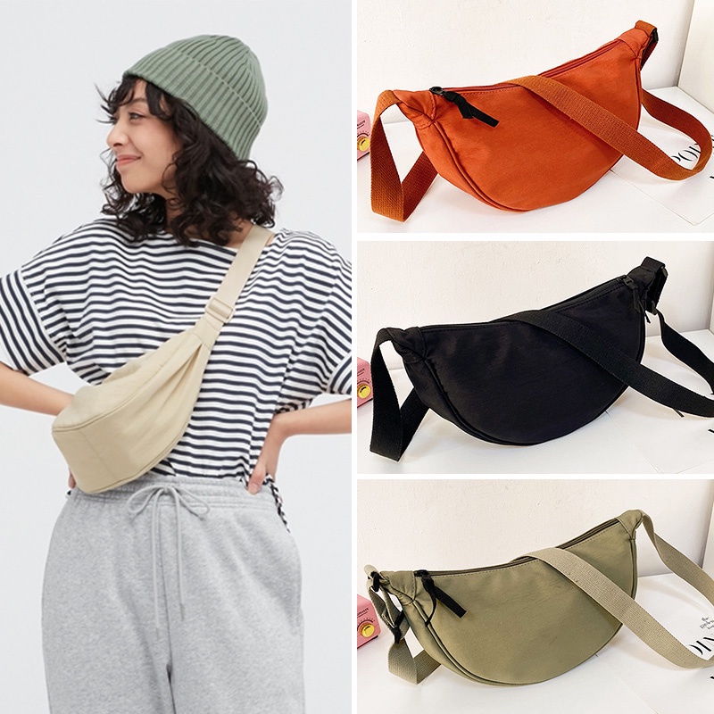 Dumpling Bag Crossbody Unisex Fashion Messenger Bag Waterproof Shoulder Bag with Adjustable Strapdumpling bag